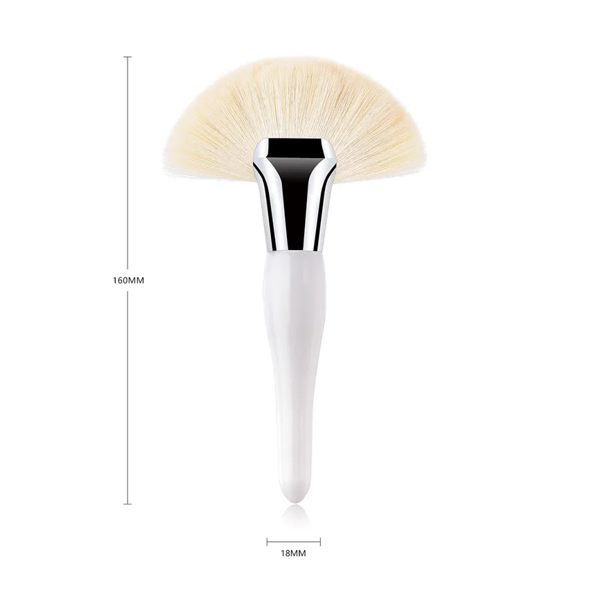 SAIANTTH Single black large fan pregnant belly makeup brushes goat hair pincel maquiagem high quality pinceaux maquillage beauty | Красота и
