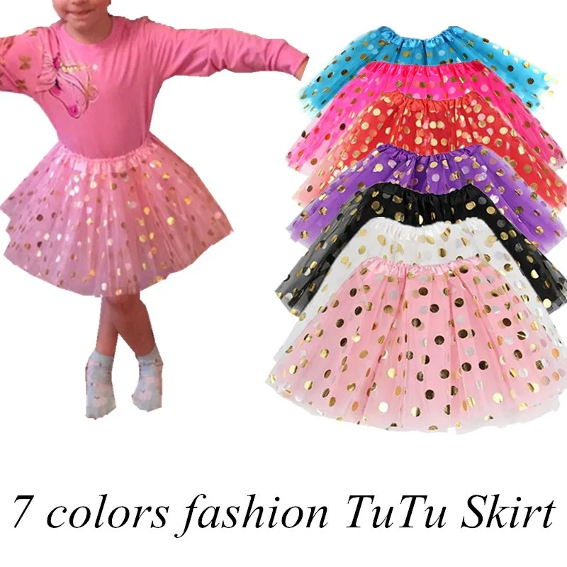 

Модная детская юбка, юбки-пачки для девочек, юбка в Золотой горошек с блестками, Детская пушистая юбка принцессы, детская одежда, юбки-америк...