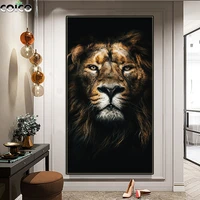 animal tiger wall art canvas painting pop black art poster and prints modern man aesthetic room decor living room picture frame