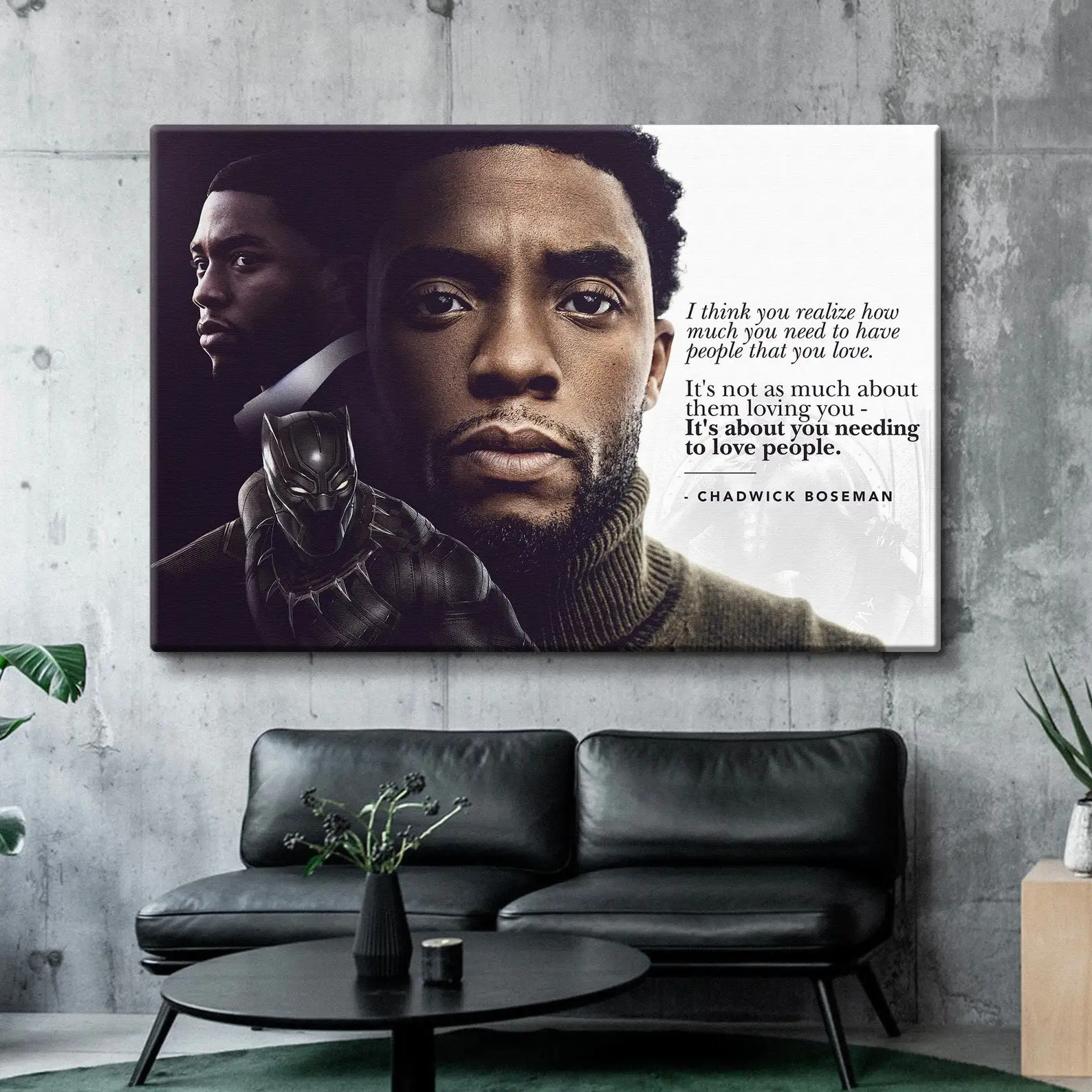 Marvel супергерой Chadwick Boseman Black Panther постер украшение для гостиной искусство