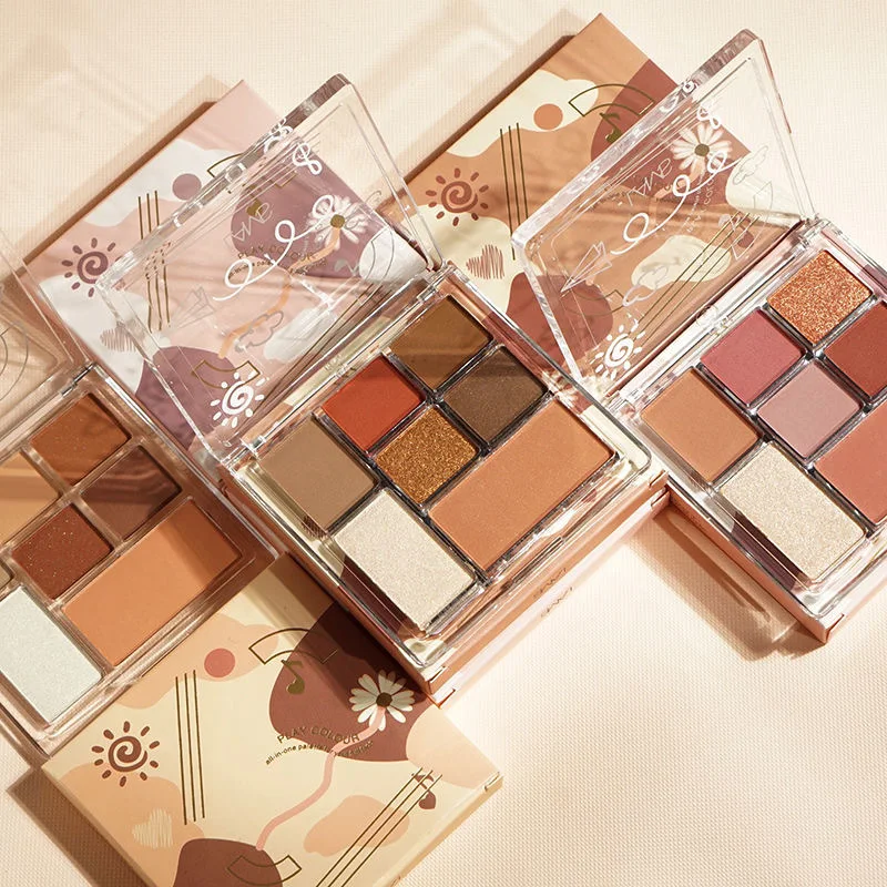

New jigsaw eye shadow, high-gloss, blush-one multi-functional makeup tray