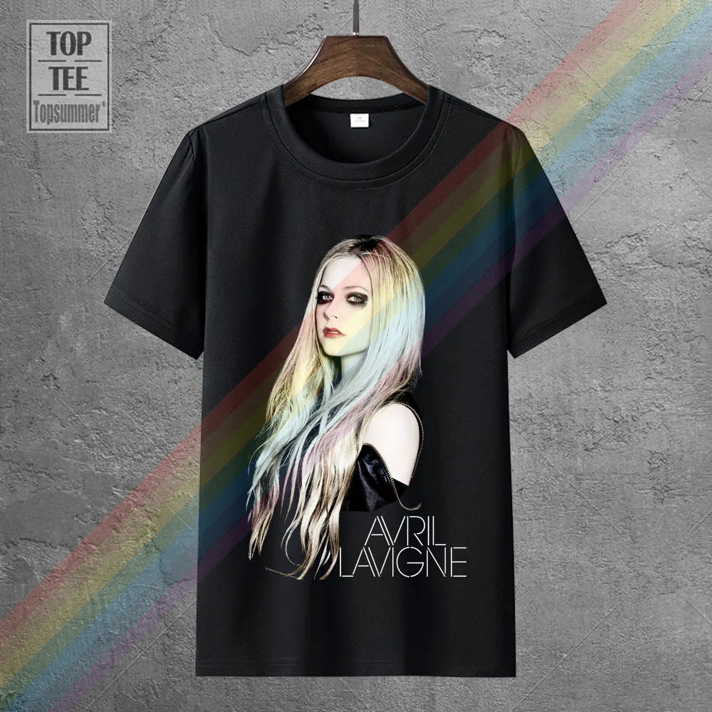 

T Shirt Summer Cotton Comfort Soft O-Neck Short-Sleeve Shirt Avril Lavigne For Men
