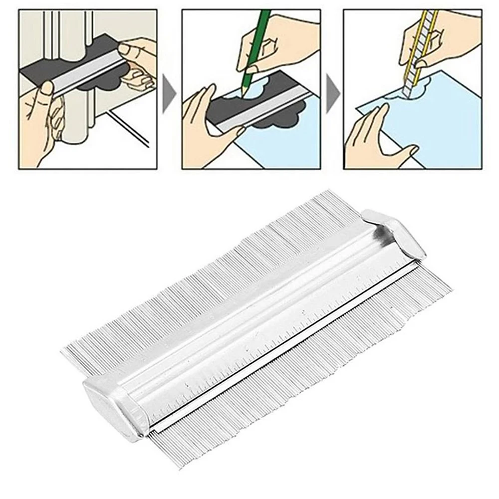 

Shape Gauge Duplicator Profile Duplication Gauge Contour Irregular Contour Measureing Tool Professional Tiling Durable Laminate