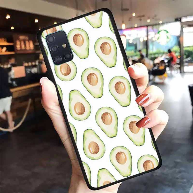 

Cute Avocado Phone Case For Samsung A6 A7 A8 A10 A11 A20 A21 A30 A31 A40 A50 A70 A80 A91 Plus S E Cover