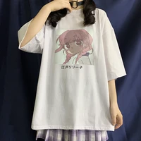 japanese summer women t shirt short sleeved summer oversized loose printed t shirt kawaii sweet student tops casual t shirt 2021