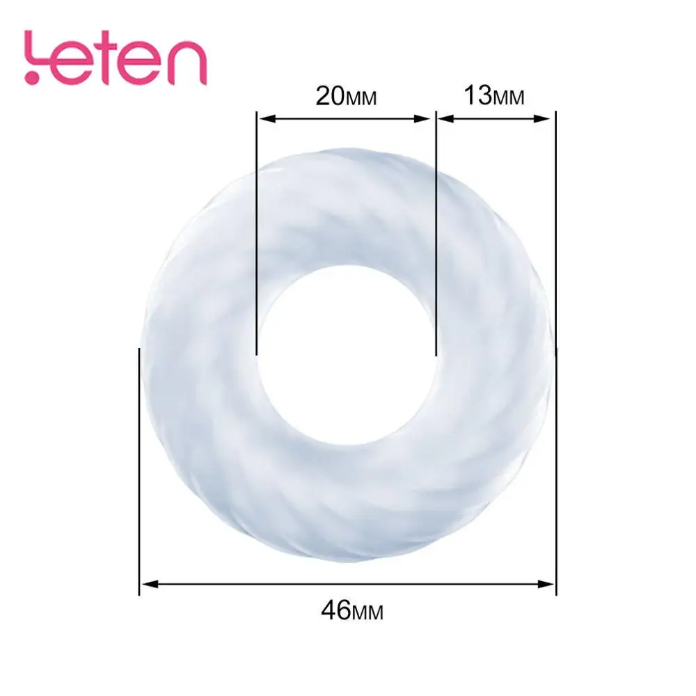 Кольца LETEN для пениса связывающее устройство мошонки Пояс верности блокирующее