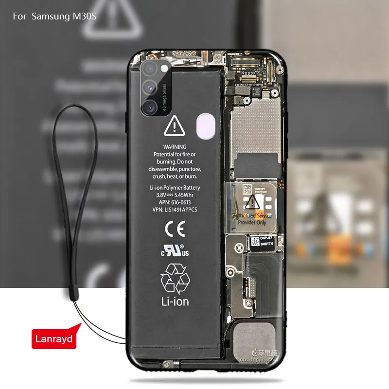 Мягкий чехол из ТПУ для samsung M30s силиконовый бампер телефона Galaxy цветочный узор