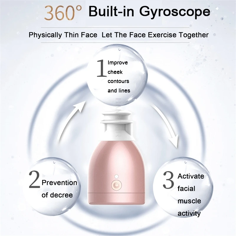 Koop Elektrische 3D Massage Roller Ultrasone Natuurkunde Gezicht Massager Eye Mond Kin Gezicht Spier Trainer Oefening Gezicht Slanke