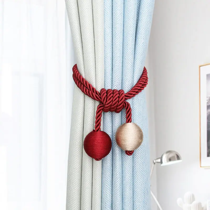 Новые модные застежки для штор плюшевые подвесные ремни веревки занавески