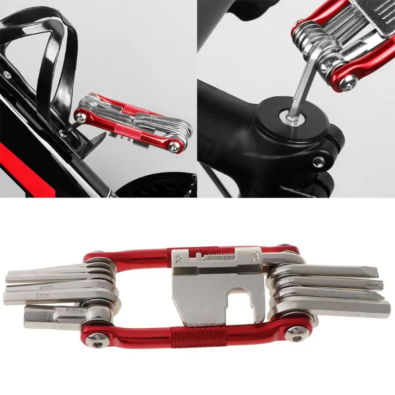 

11 in 1 Bike Multitool Allen Wrench Screwdriver Compact Portable Bicycle Tool