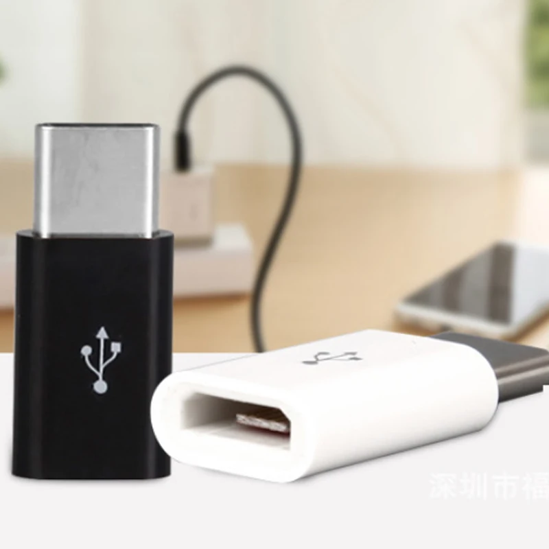 USB адаптер для Android конвертер мини микро Женский к Тип C преобразования головки V8 3
