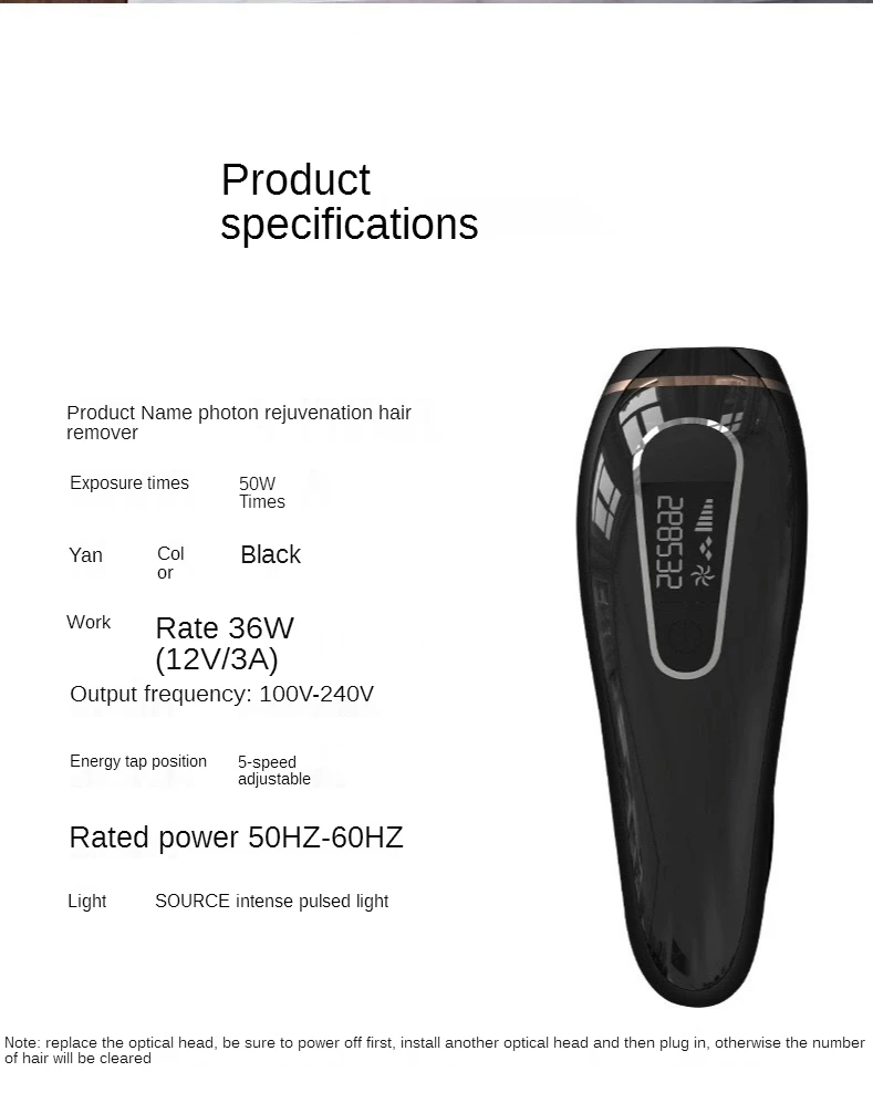 

Hair Removal Device Skin Rejuvenation Household Laser Hair Removal Equipment Hair Removal Device Device Whole Body Armpit Leg