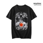 Футболка мужская оверсайз с принтом аниме, 100% хлопок, 2021
