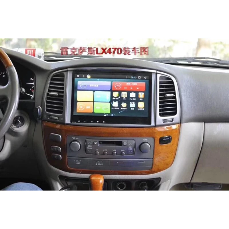 

Chogath car Multimedia Playerwith air conditionor show Quad Core Android 8.0 Car Radio GPS Navigation for Lexus LX470