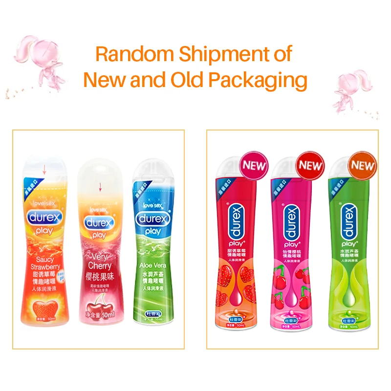 Лубрикант Durex для секса съедобное фруктовое масло клубника вишня гель с алоэ