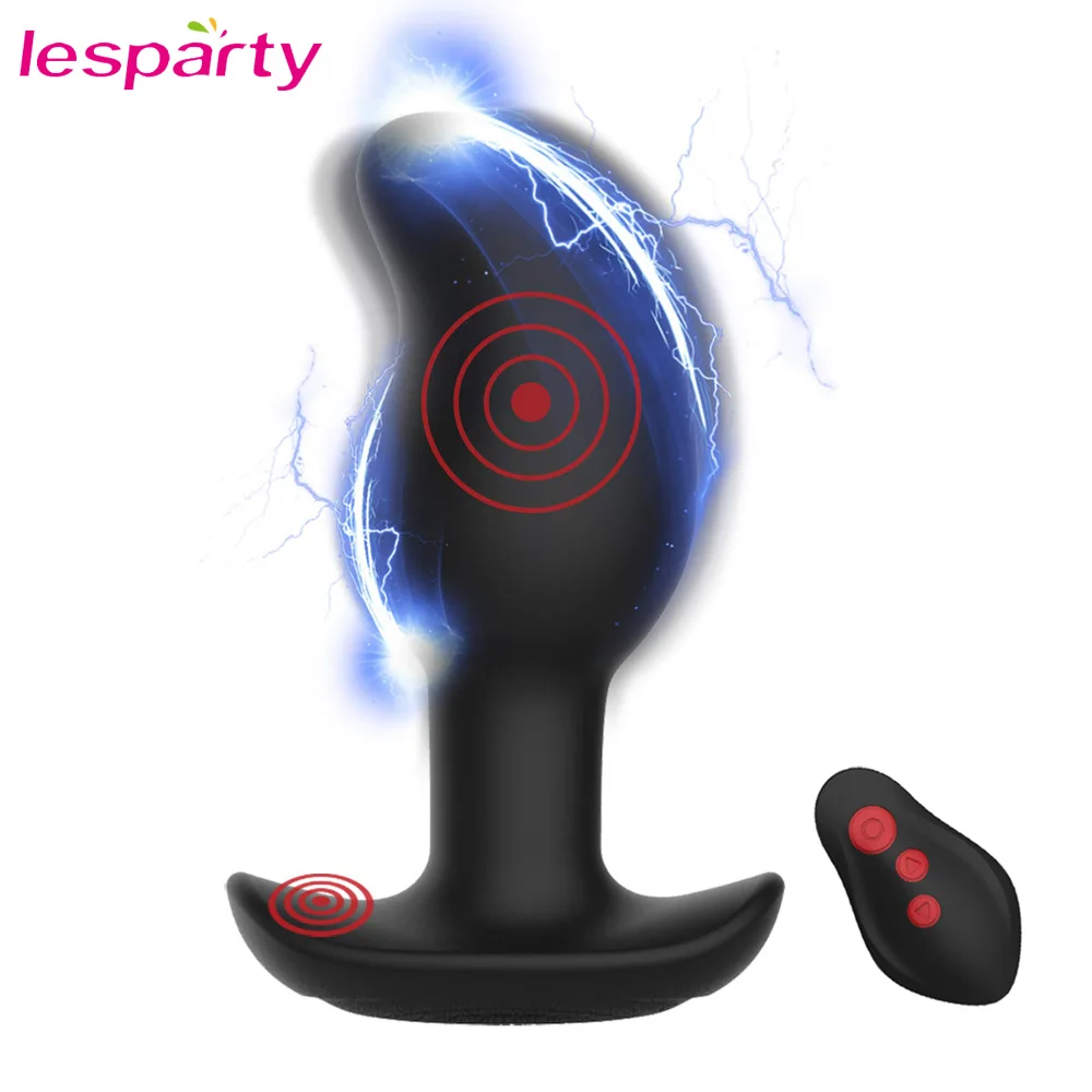 Анальная пробка с электрическим током вибратор дистанционным управлением