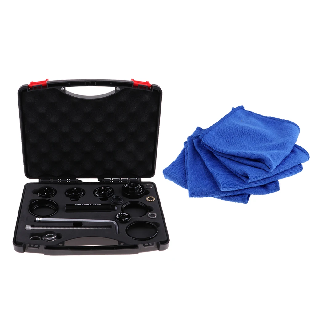 Комплект для прессования подшипника велосипеда BB инструмент с 5 шт. микрофибры