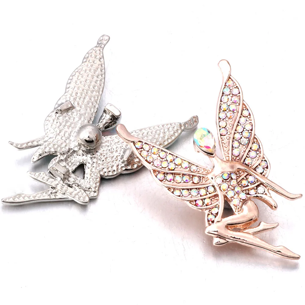 6 шт./лот новые ювелирные украшения с большим ангелом для девушек розовое золото