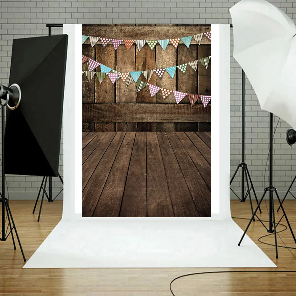 1.5x2.1m Vinyl Wooden Wall Photograph Back Decor Wood Floor Photography Background Photo Studio Backdrop Props |