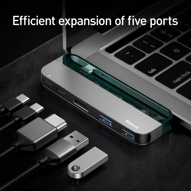 BASUES USB C HDMI кабель Тип C к HDMI концентратор адаптер USB-C HDMI конвертер тип-c Thunderbolt 3 док-станция для MacBook huawei mate 30 Pro
