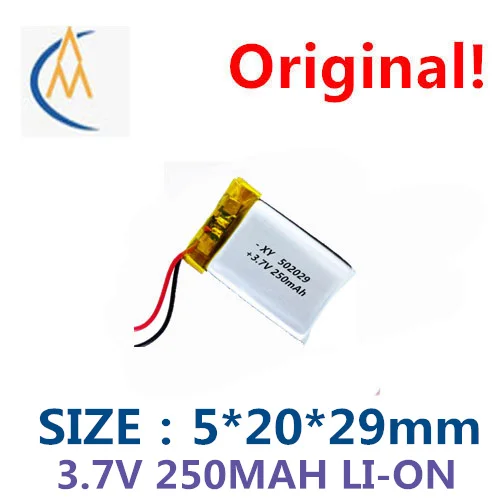 

502029 литий-ионная полимерная батарея 250 mah массажер Увлажнитель 3,7 V Аккумуляторный навигатор sound toys