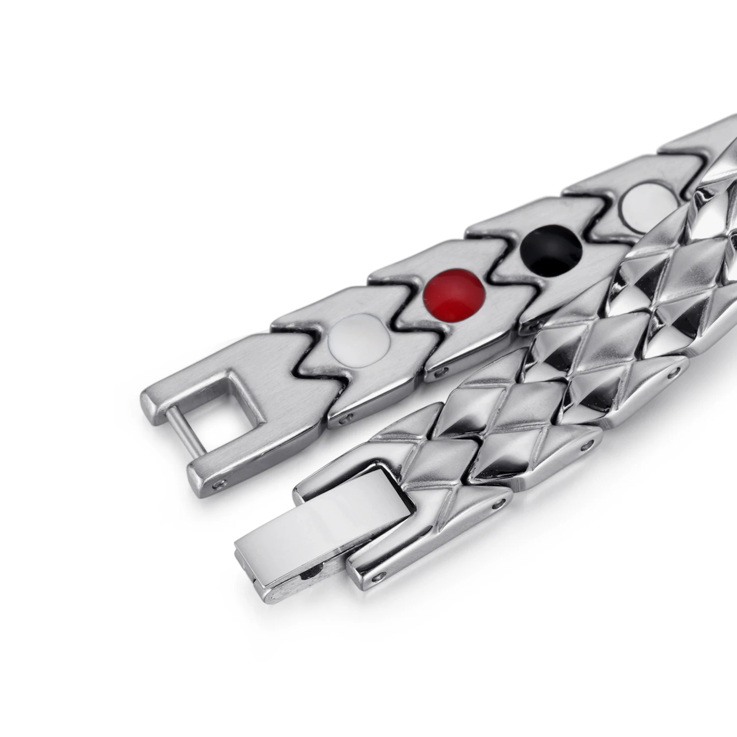 Резиновые браслеты из нержавеющей стали регулируемые ювелирные изделия 4