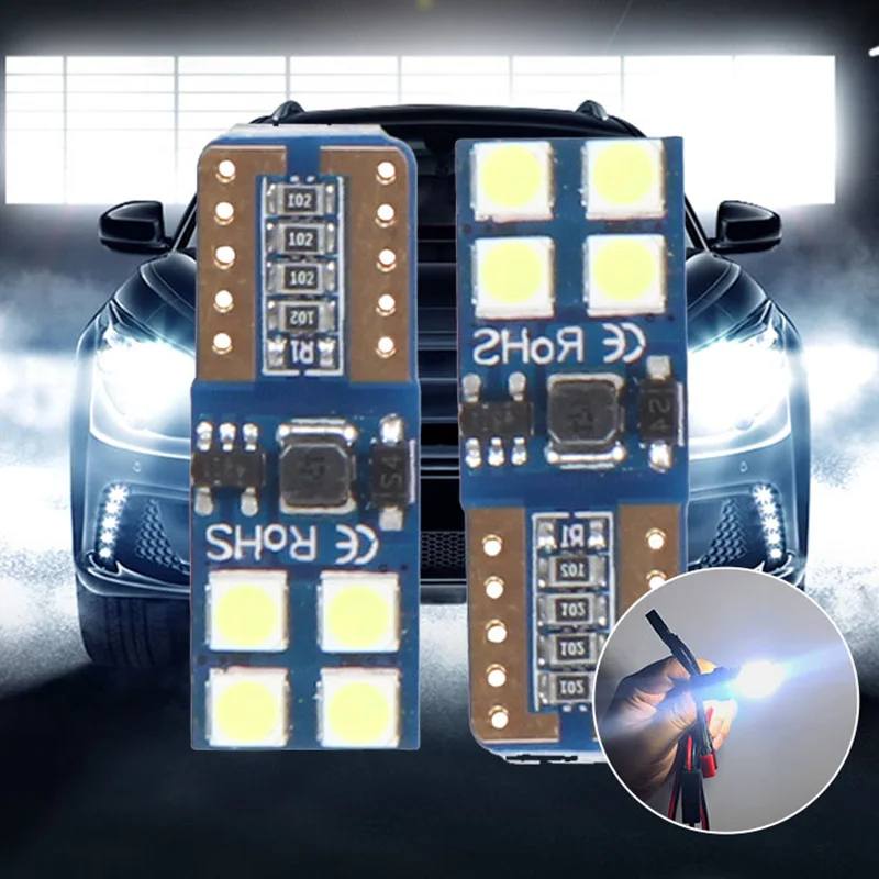 Оптовая продажа свет canbus 3030 12V светодиодный без Ошибок T10 8SMD ширина лампы Красный