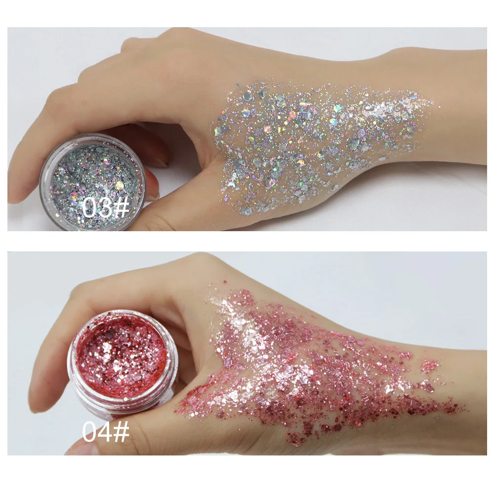 7 цветов Блеск Гель Крем глаза губы лицо макияж мерцающая пудра изюминка Сияющий