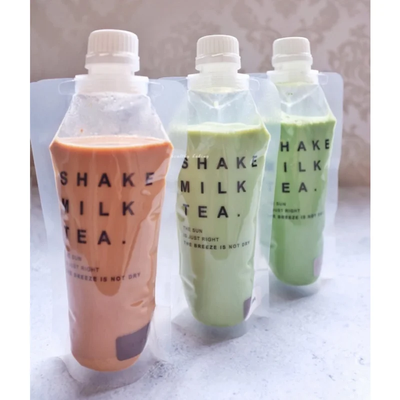 

100pcs Disposable Transparent Bag Self-suction Nozzle Bag Clear Spout Bag Drink Liquid Transparent Sealed Squeeze Bags