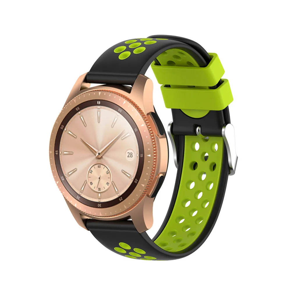 Силиконовый ремешок 20 мм для Garmin VIVOMOVE 3/HR Sport для samsung Galaxy Watch 42 мм R815 для Timex Weekender/Expedition