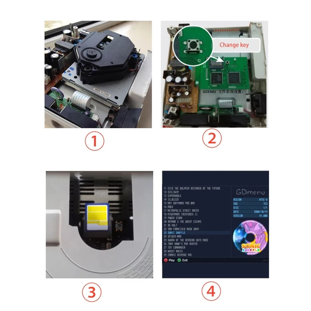 

Simulation Board Optical Drive Board Optical Drive Simulation Board DC Replacement Module Game Console Parts for SEGA