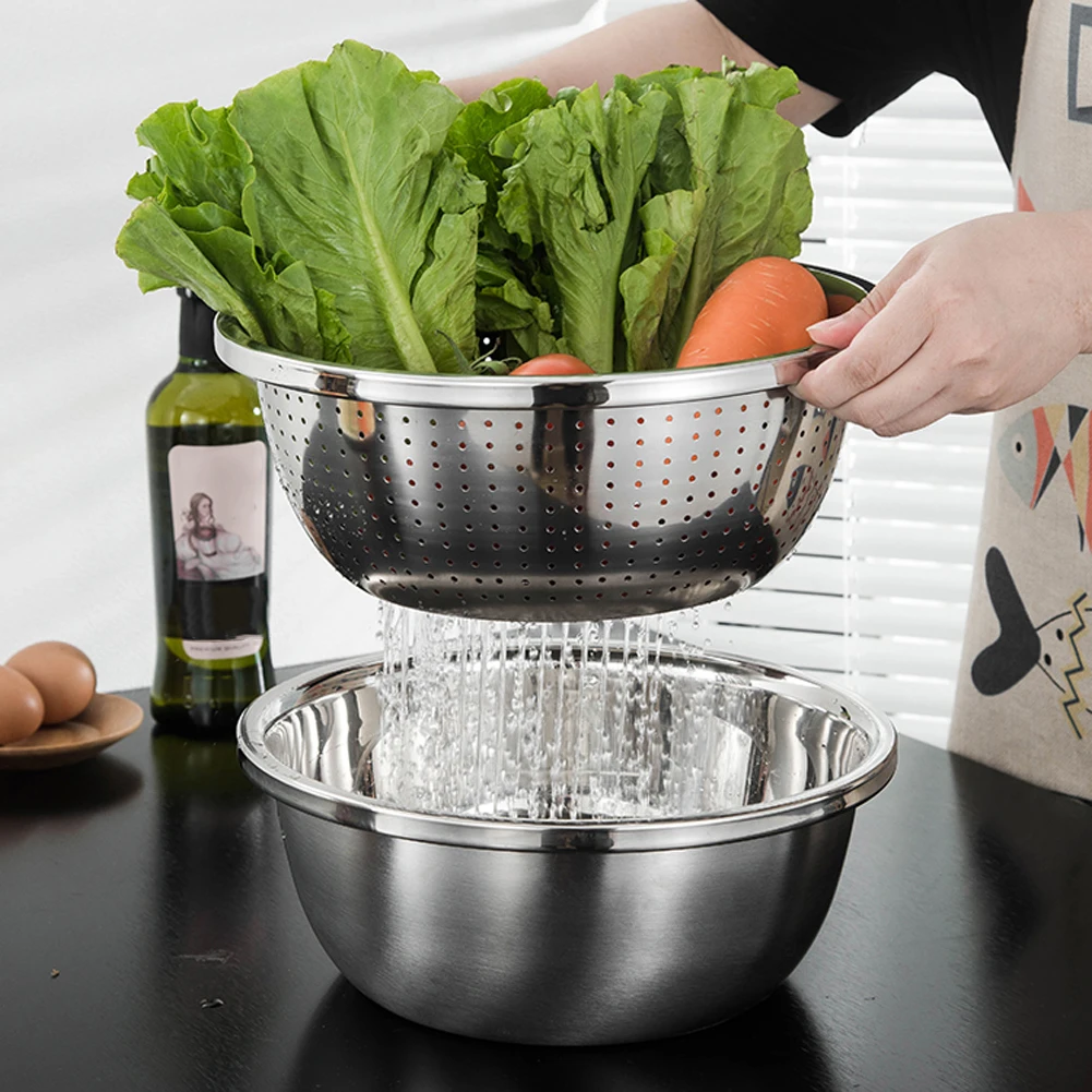 Многофункциональная нарезка из нержавеющей стали 3 шт. измельчитель экран для