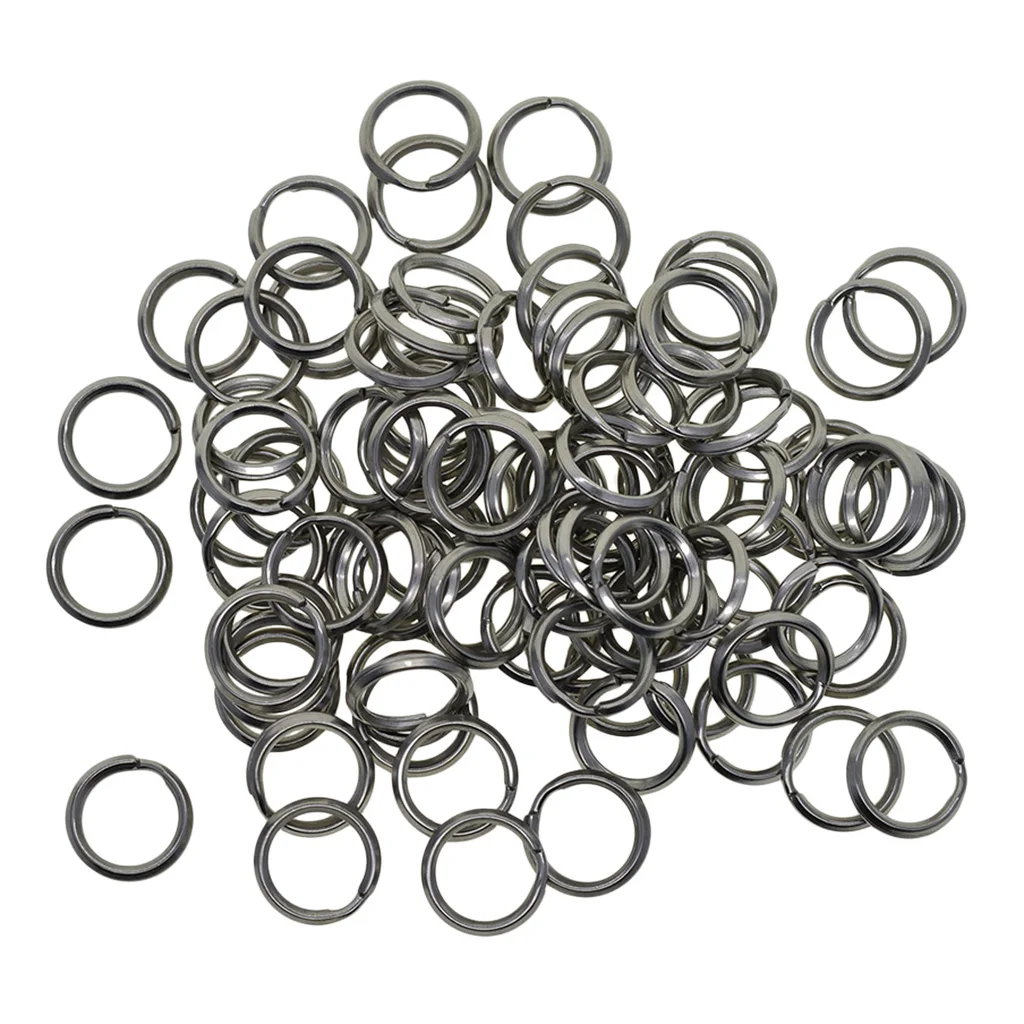 

100 шт./партия, серебряные застежки-коннекторы для брелоков