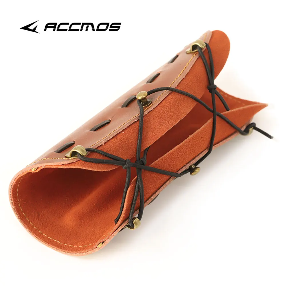 

Ремешок для стрельбы из воловьей кожи, Защитный Браслет из натуральной кожи с регулируемым креплением, аксессуар для защиты банта, безопасн...