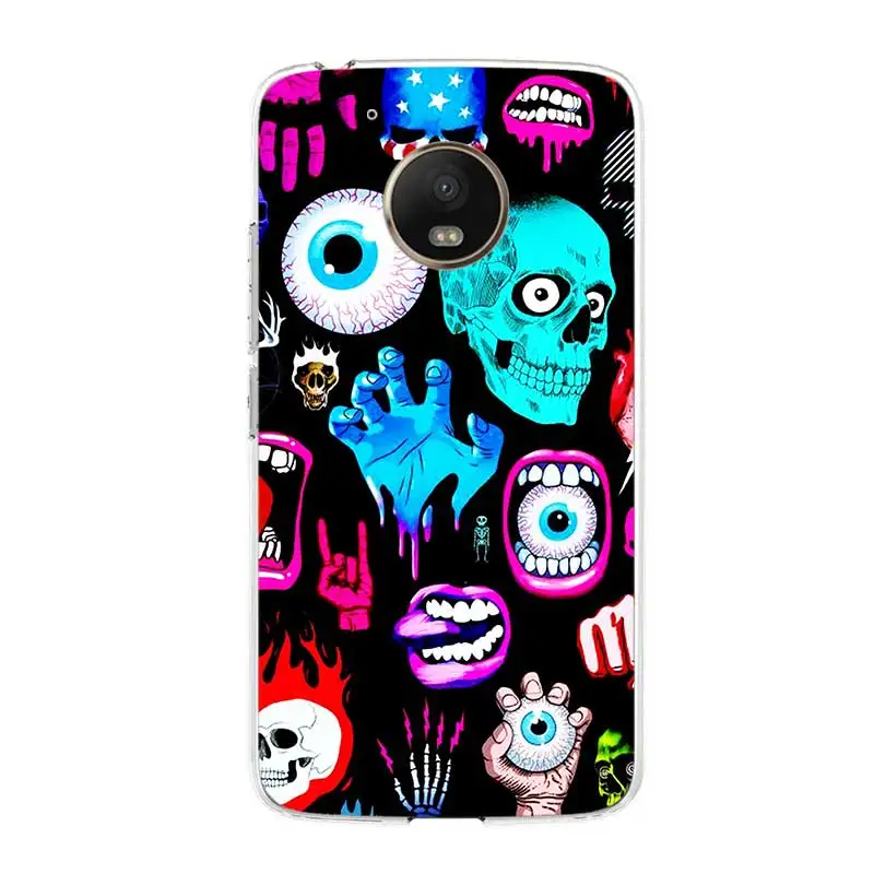 

Scary Eyes Case Cover For Motorola G9 Play G9 Plus G7 Plus G8 Power Lite Soft Silicone Cases For Moto G5 G5S G6 E5 Back Cover Sh
