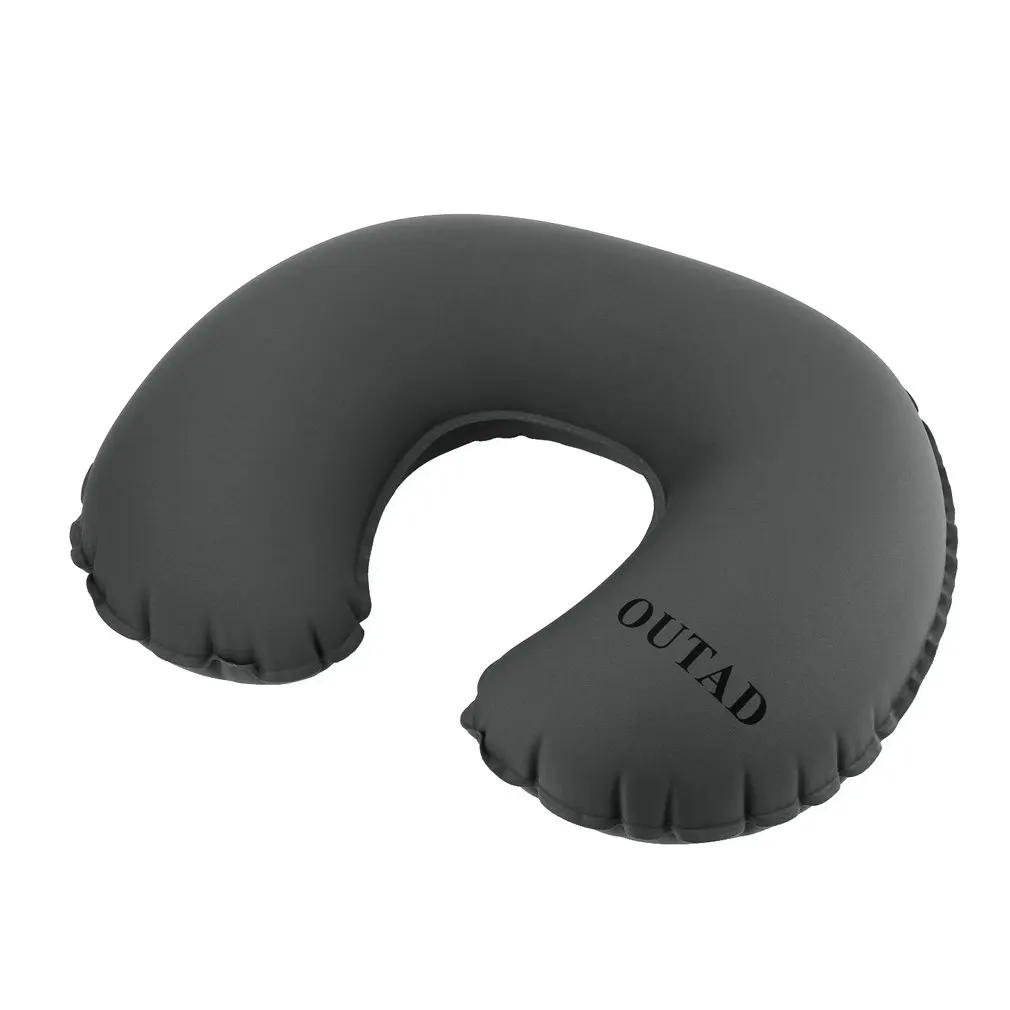 OUTAD Ultralight TPU Ergonomic Neck Concave Inflatable Air Pillow U-Shaped for Outdoor Camping Travel Bus Car Train Airplane | Дом и сад
