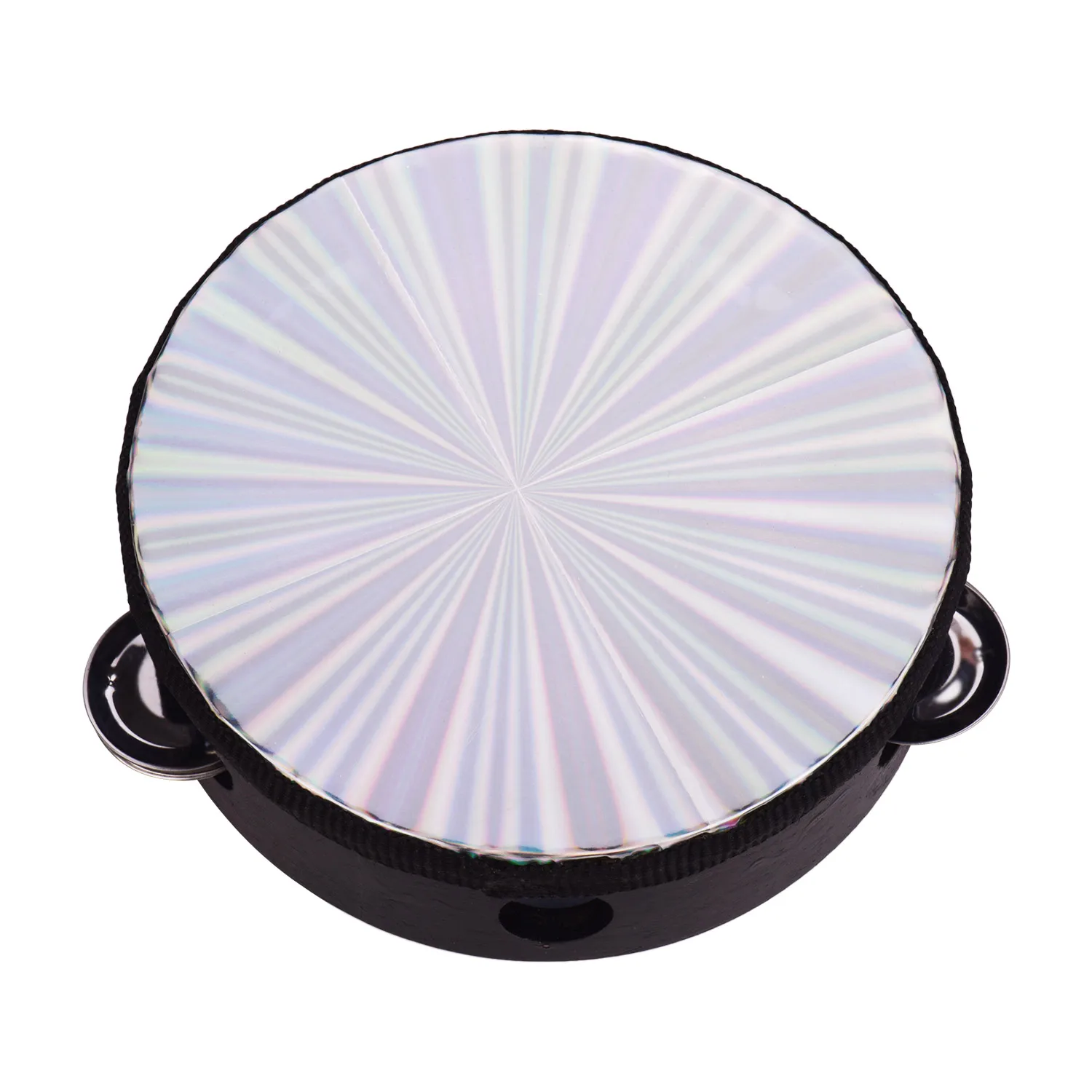 4 дюйма деревянный сияющей Тамбурины колокольчик ручной барабан с одной строки