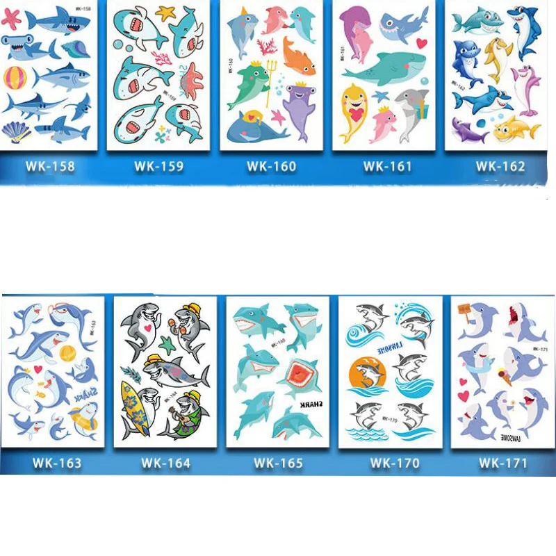 30 шт. временные тату наклейки акулы|Временные тату| |