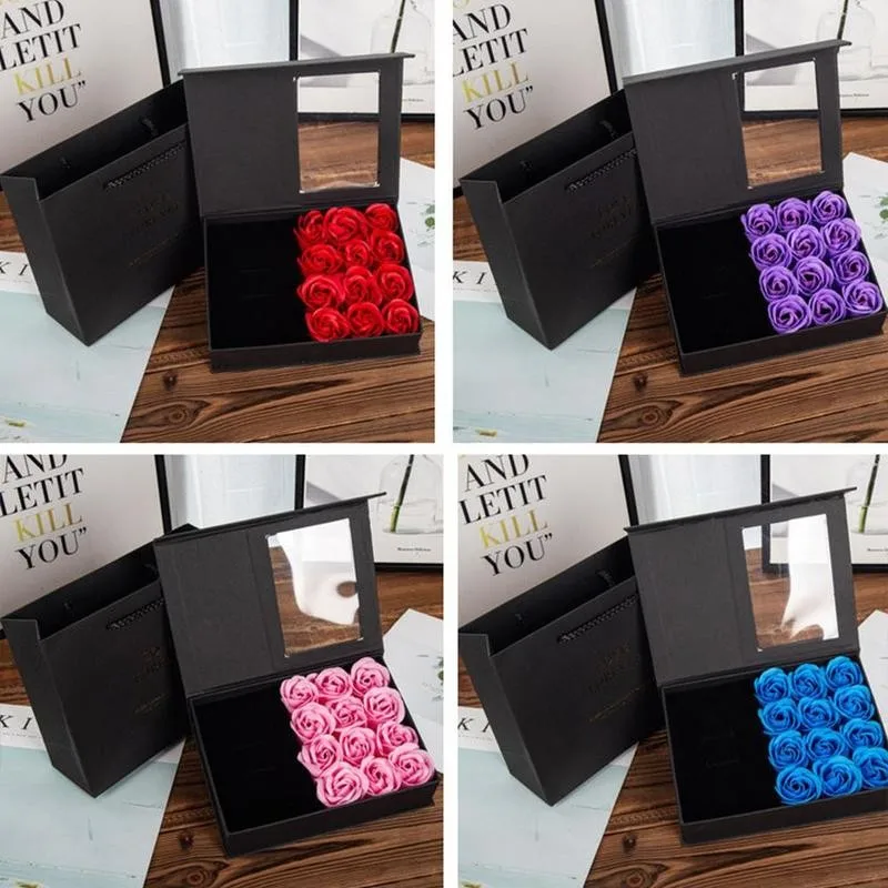 Коробка для хранения ювелирных изделий розовая Подарочная коробка вечное мыло