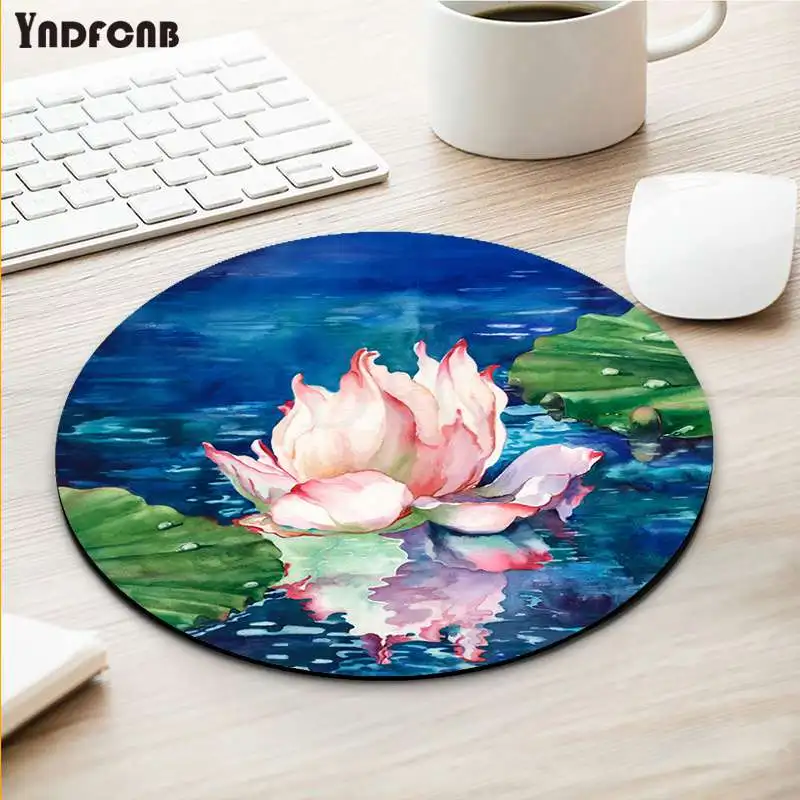 Lotus Chinese painting art Soft Rubber Professional Gaming Mouse Pad Computer Anti-Slip Laptop PC Mice Mat gaming Mousepad | Компьютеры и