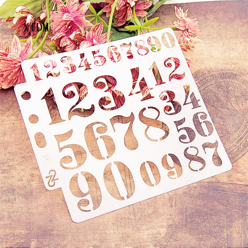 Цифровая Пластиковая форма Щит DIY торт скрапбук трафареты полые украшения Печать