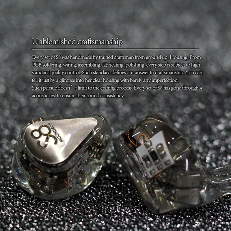 Moondrop S8 Headphone New Generation 8BA In Ear Monitor Earphone With 0.78-2Pin Universal Connector Cable For Phones | Электроника