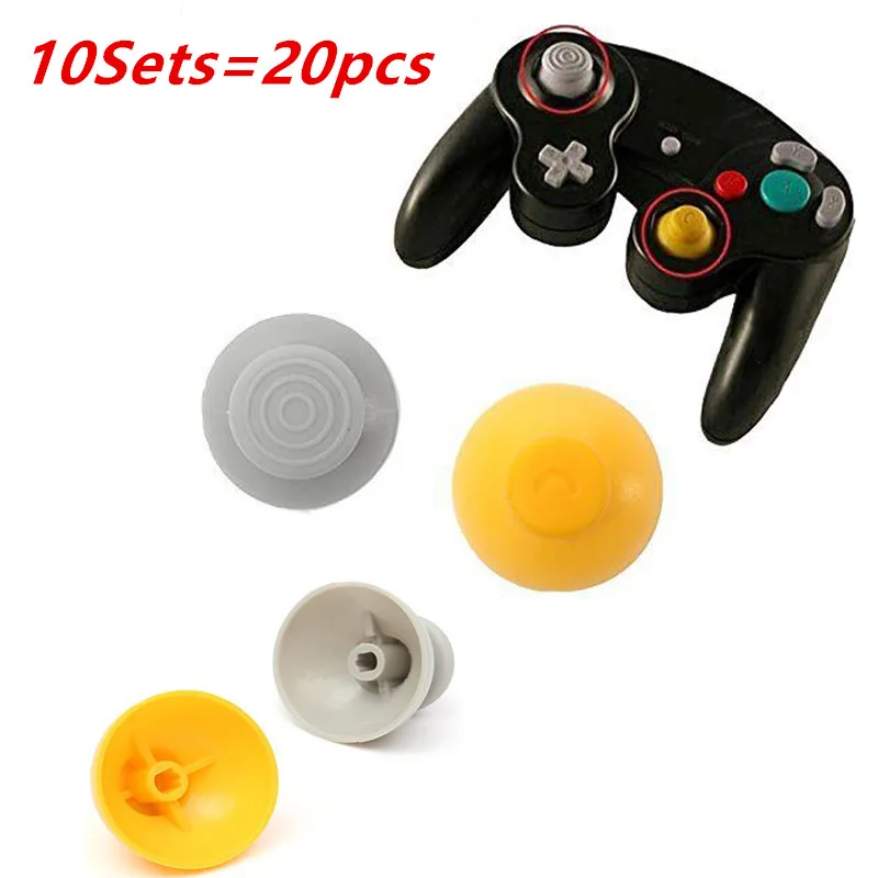 

100 шт., 50 комплектов, флейта желтого и серого цвета для контроллера NGC Gamecube