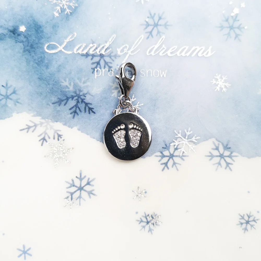 Браслет из серебра 925 пробы с кулоном в виде сердца | Украшения и аксессуары