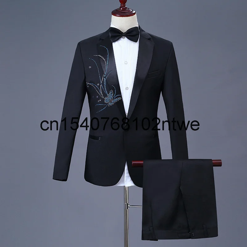 

Новинка 2021, мужской костюм для выступлений, Свадебный костюм для жениха