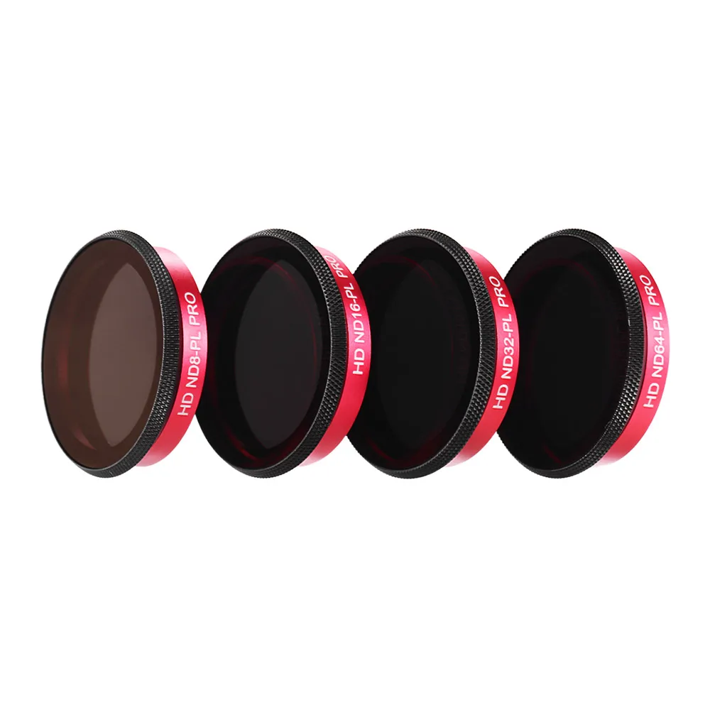 

Professional Camera Lens ND-PL Filter Set (ND8/PL/ND16/PL/ND32/PL/ND64/PL) Photography Accessories for DJI OSMO Action Camera