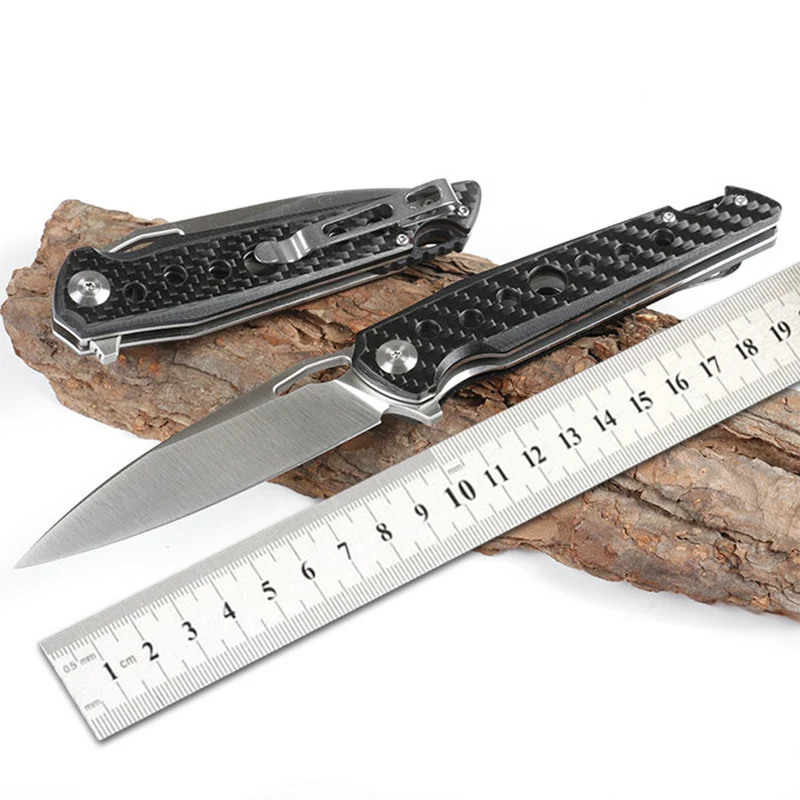 Стальной складной нож D2 острый высокопрочный резец для самообороны выживания