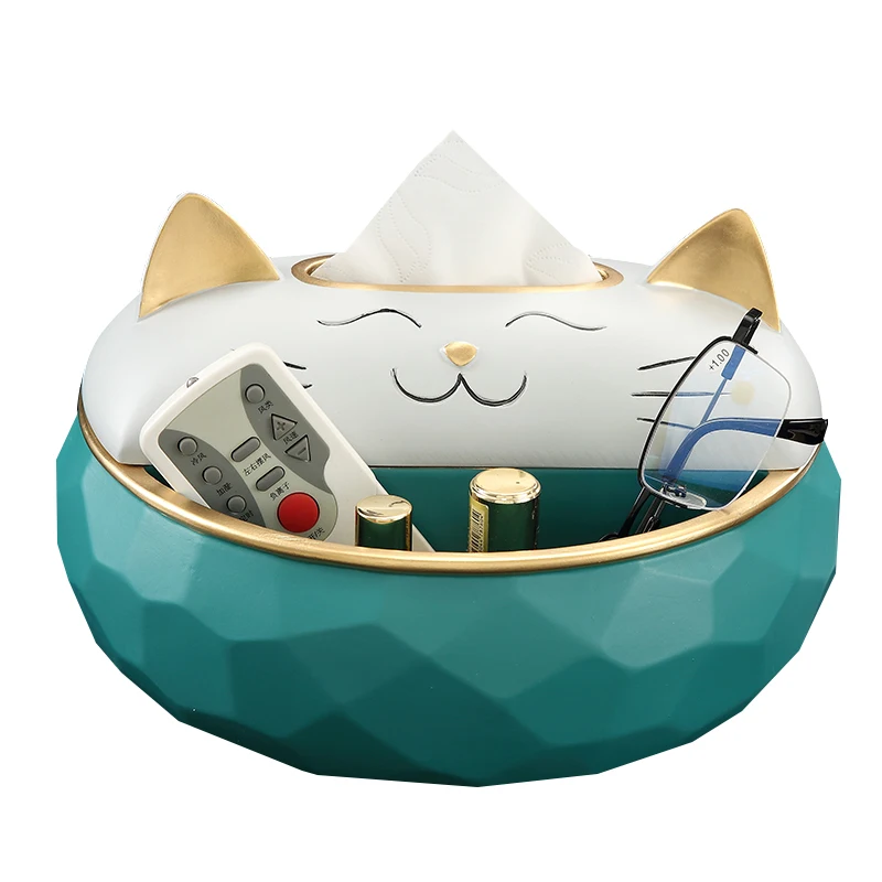 

Decoration Metal Tissue Box Luxury European Living Room Decoration Accessories Round Tissue Box Boite Mouchoir Storage Desk EH50