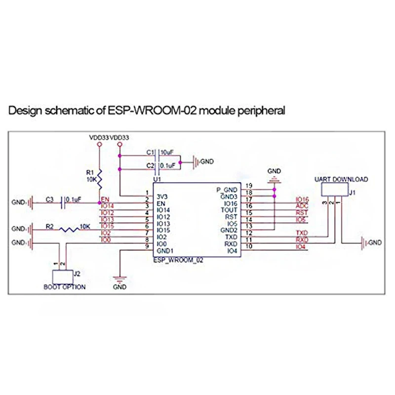 2 Pcs Electronic Accessories: 1 Keypad 4 Button Key Module Switch &amp Esp-Wroom-02 Esp8266 Remote Serial Port Wifi Wirel | Электроника