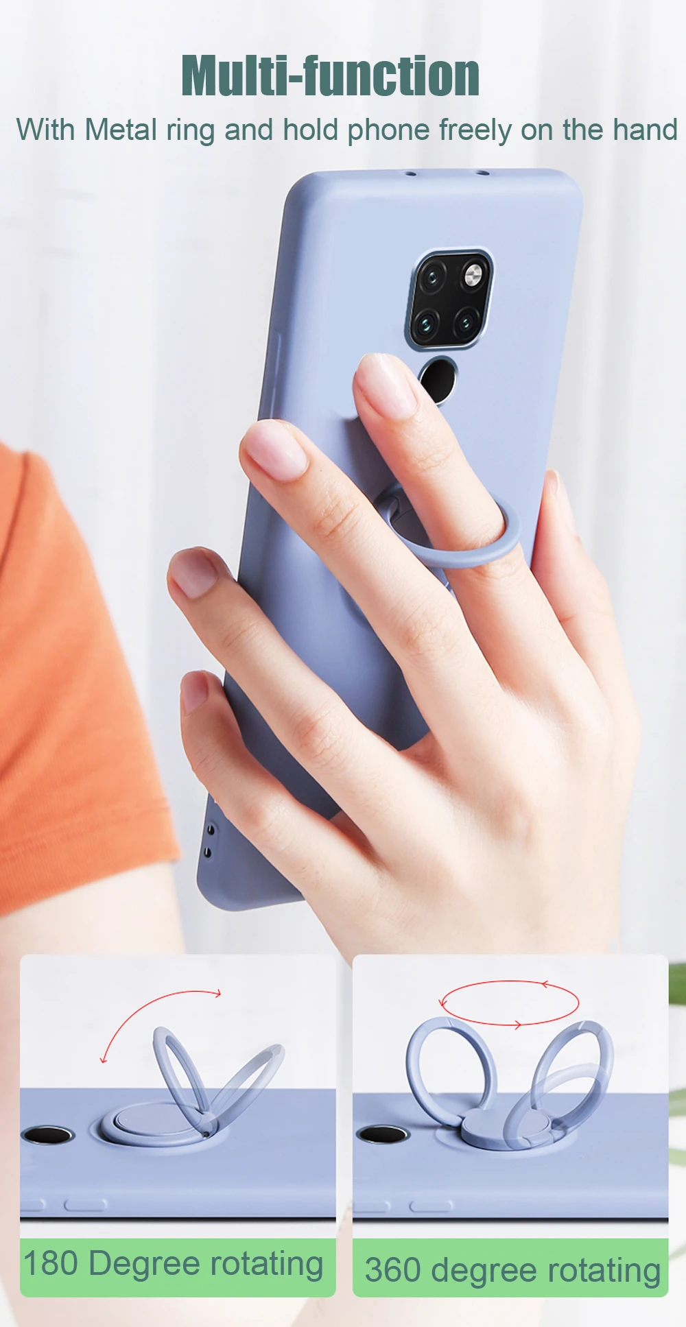Мягкий силиконовый чехол, чехол для huawei mate 20 Pro Lite mate 30 Pro P20 P30, кольцо-держатель, силиконовый чехол для huawei mate 20 Pro, чехол s